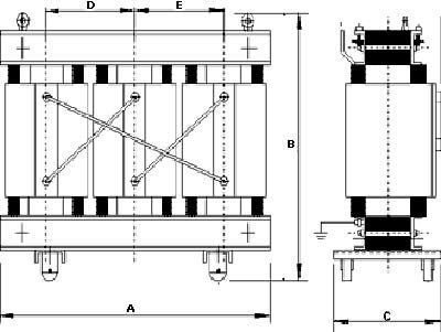 croqui-transformador-trifásico-a-seco